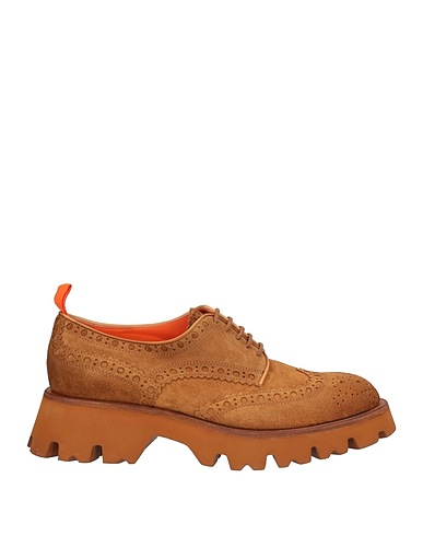 SANTONI Chaussures à lacets Camel Cuir