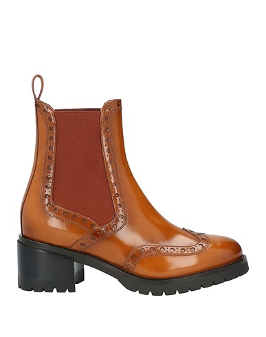 SANTONI Ankle boot Tan Leather