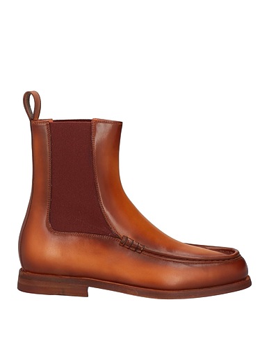 SANTONI Ankle boot Tan Leather