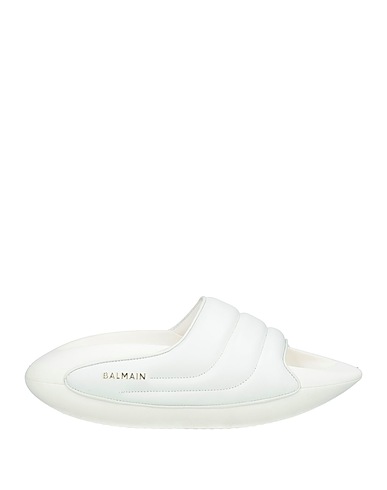 BALMAIN Sandals White Leather