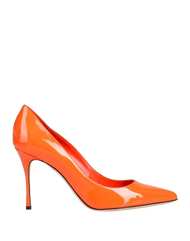 SERGIO ROSSI Court Orange Leather