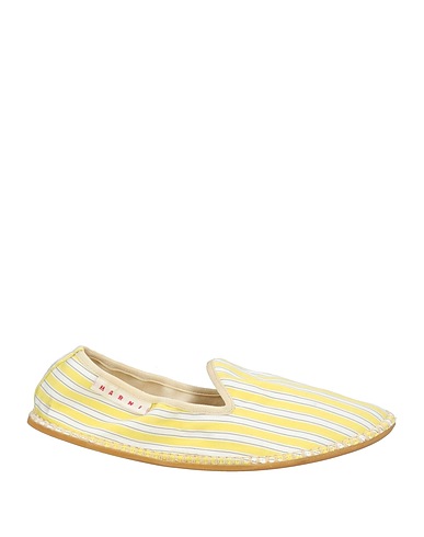 MARNI Loafers Yellow Textile fibers