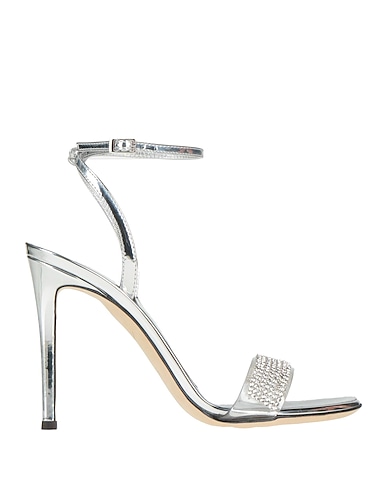 GIUSEPPE ZANOTTI Sandals Silver Synthetisches Material