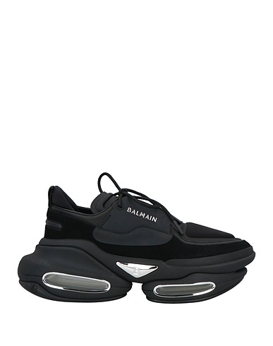 BALMAIN Sneakers Black Cow leather, Nylon, Elastane, Polyurethane, Thermoplastic polyurethane