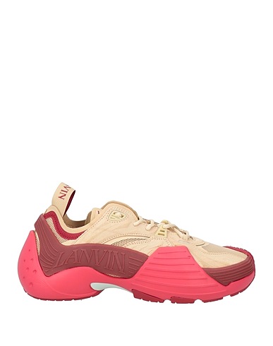 LANVIN Sneakers Rosso Pelle, Fibre tessili