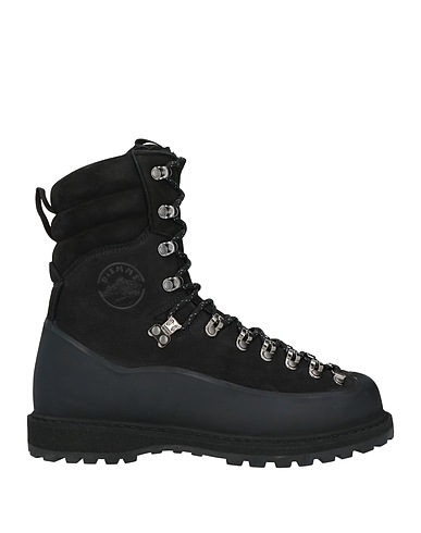 DIEMME Ankle boot Black Leather, Rubber