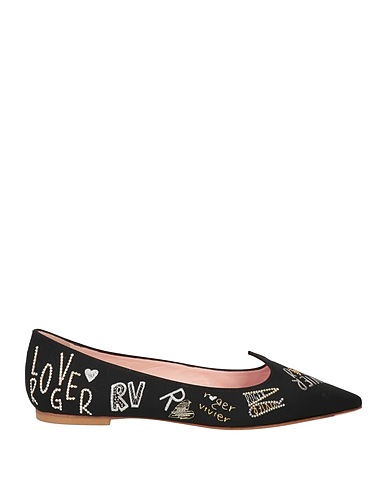 ROGER VIVIER バレリーナ ブラック 紡績繊維