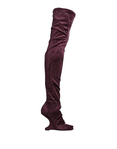 RICK OWENS Сапоги Тёмно-фиолетовый Текстильное волокно
