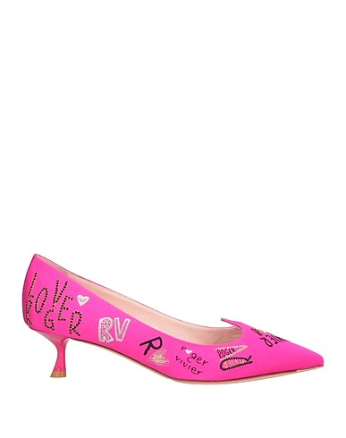 ROGER VIVIER Court FUCSIA Textile fibres