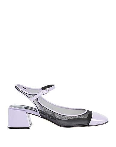 SERGIO ROSSI Pumps Leder, Gewebefasern