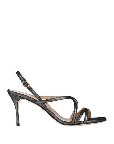 SERGIO ROSSI Sandals Charcoal Leather