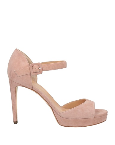 SERGIO ROSSI Sandals Light pink Leather