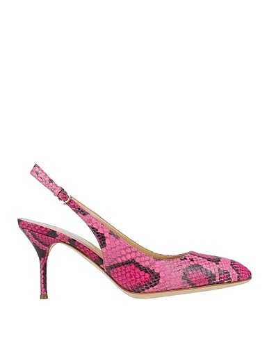 SERGIO ROSSI Pump Fuchsia Leather
