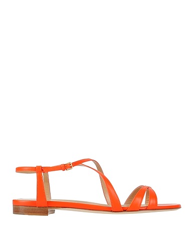 SERGIO ROSSI Sandals Orange Leather