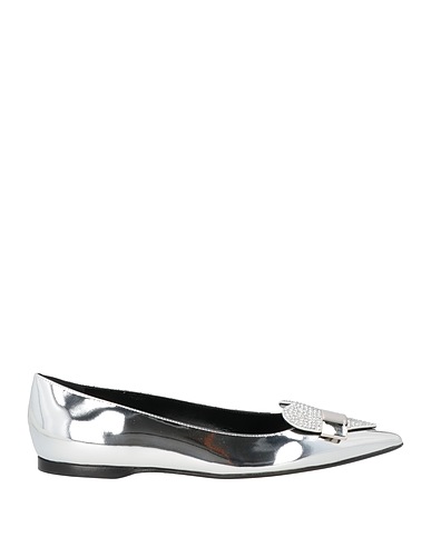 SERGIO ROSSI Ballet flats ARGENTO Calfskin