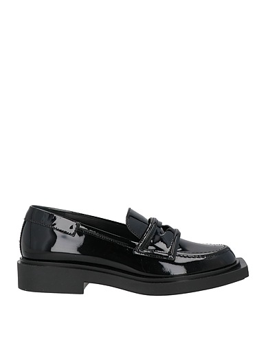 3JUIN Loafers Black Leather