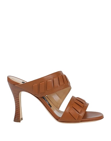SERGIO ROSSI Sandals Chocolate brown Leather