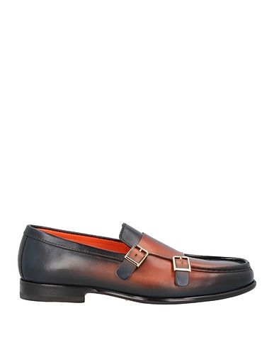 SANTONI Loafers Midnight blue Leather