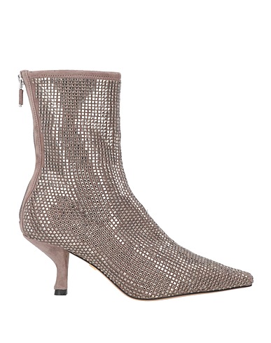 LOLA CRUZ Ankle boot Taupe Leather