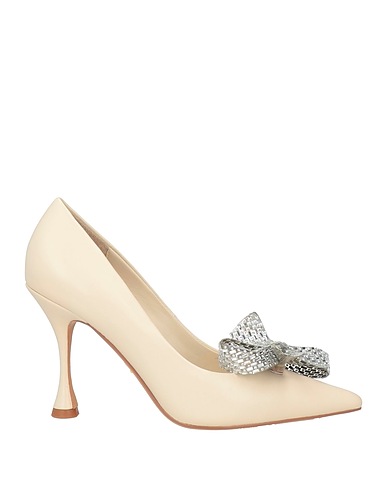 LOLA CRUZ Décolleté Off white Pelle