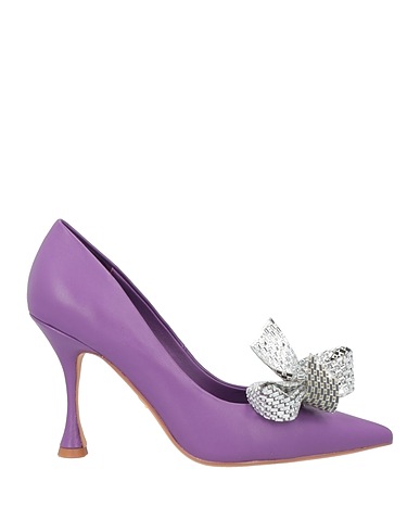 LOLA CRUZ Pump Purple Leather