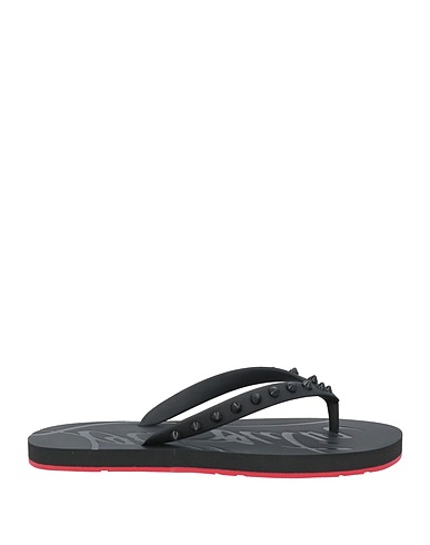CHRISTIAN LOUBOUTIN Flip flops Black Rubber