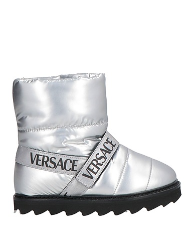 VERSACE YOUNG Ankle boot Silver Textile fibres