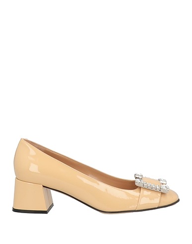 SERGIO ROSSI Court Cream Leather
