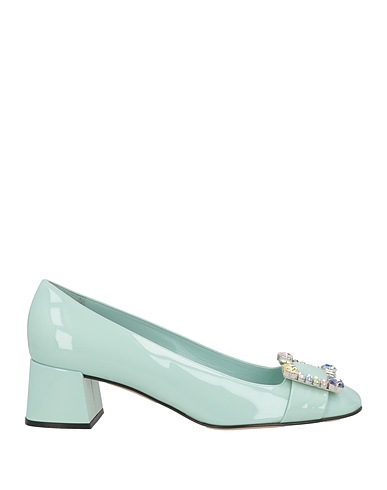 SERGIO ROSSI Court Sky blue Leather