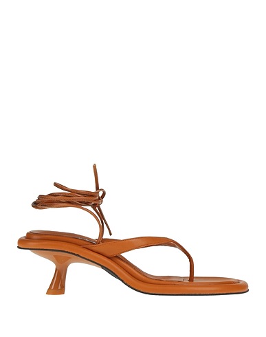 SIMON MILLER Flip flops Tan 50% Polyester, 50% Polyurethane