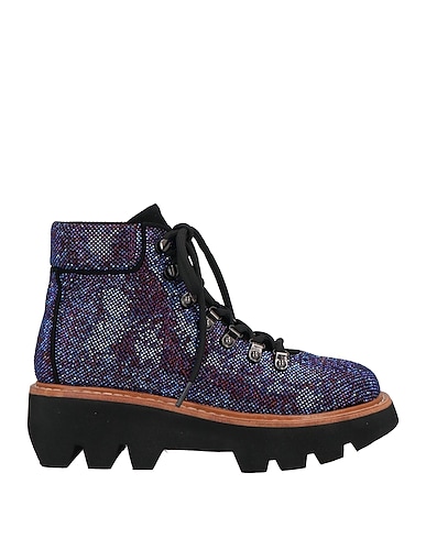 LOLA CRUZ Ankle boot Blue Leather