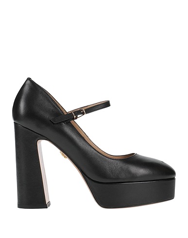 LOLA CRUZ Court Black Leather