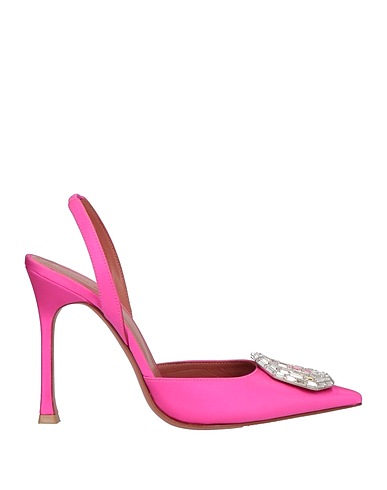 AMINA MUADDI Pump Fuchsia Textile fibers