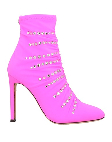 GIUSEPPE ZANOTTI Ankle boot Fuchsia Textile fibers
