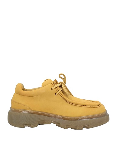 BURBERRY PRORSUM Laced shoes Mustard Leather