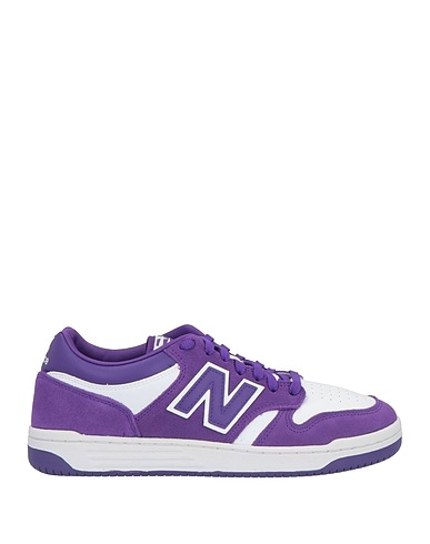 NEW BALANCE Sneakers Purple Leather, Textile fibres