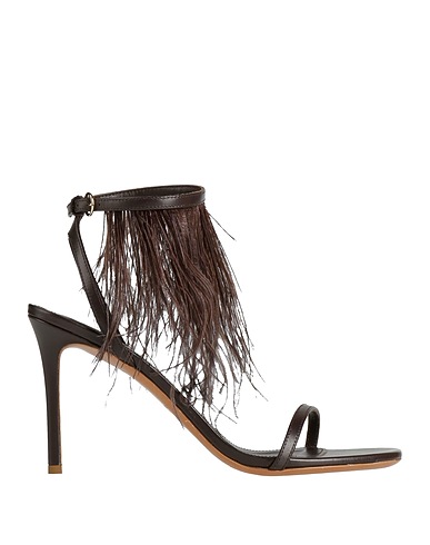 PUCCI Sandals Dark brown Leather
