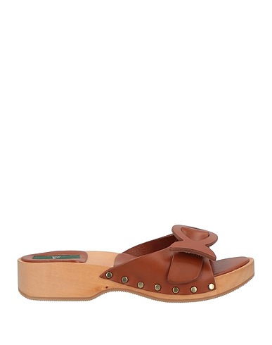 PUCCI Mules and clogs Brown Leather