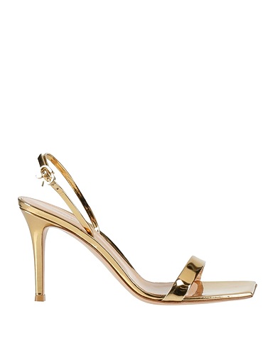 GIANVITO ROSSI Sandals Gold Leather