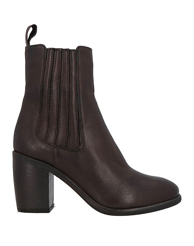 LUNA Ankle boot Dark brown Leather