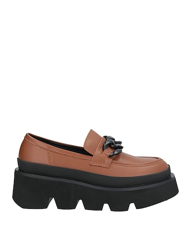 EMANUÉLLE VEE Loafers Brown Leather