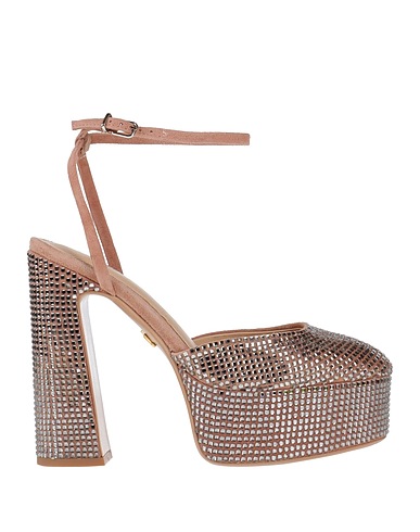 LOLA CRUZ Court Antique rose Leather