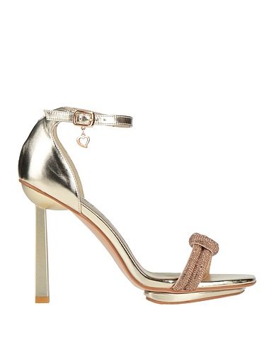 TUA BY BRACCIALINI Sandals Platinum Textile fibers