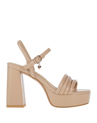 TUA BY BRACCIALINI Sandals Beige Textile fibers