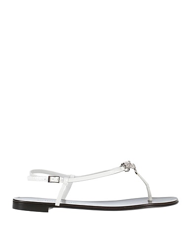 GIUSEPPE ZANOTTI Σαγιονάρες Λευκό Δέρμα