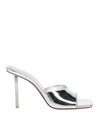 AMINA MUADDI Sandals Silver Leather