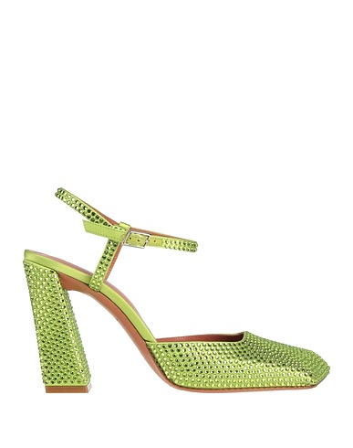 AMINA MUADDI Décolleté Verde lime Fibre tessili