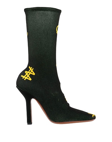 VETEMENTS Ankle boot Dark green Textile fibres