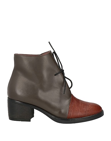 LE BOHÉMIEN Ankle boot Dark brown Leather