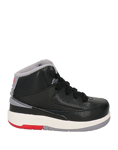 JORDAN Sneakers Schwarz Leder, Andere Fasern